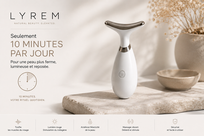 LYREM™ Facial Sculptor – Technologie EMS & LED 7 couleurs